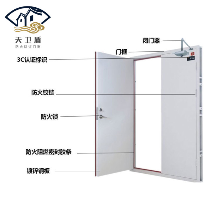 鋼質(zhì)防火門對(duì)開門介紹_副本