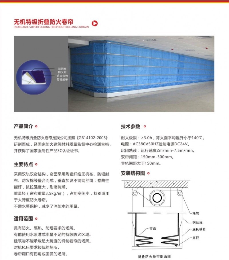 可折疊提升式雙軌雙簾