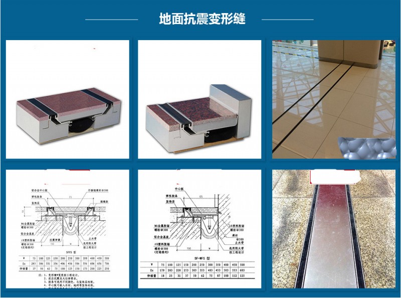 抗震型樓地面變形縫