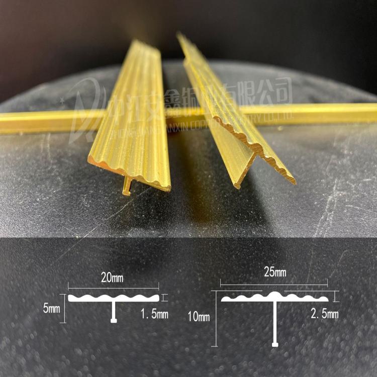 廠家批發(fā)梯步防滑銅條 T型銅條 樓梯防滑銅條 銅條定制