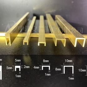 銅條廠家批發，T型條木門填縫裝飾黃銅條 劃線銅條 批發各種規格 U型銅條