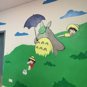 幼兒園墻繪手繪壁畫卡通墻體畫 室內保育室墻繪