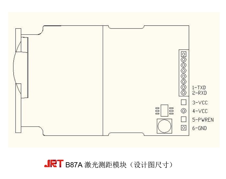 150m單點激光測距模塊設計圖