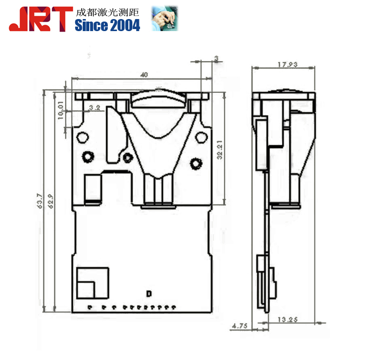 JRT 激光測(cè)距儀模塊 手持測(cè)距儀 毫米激光測(cè)距傳感器 150米迷你激光測(cè)距儀模組