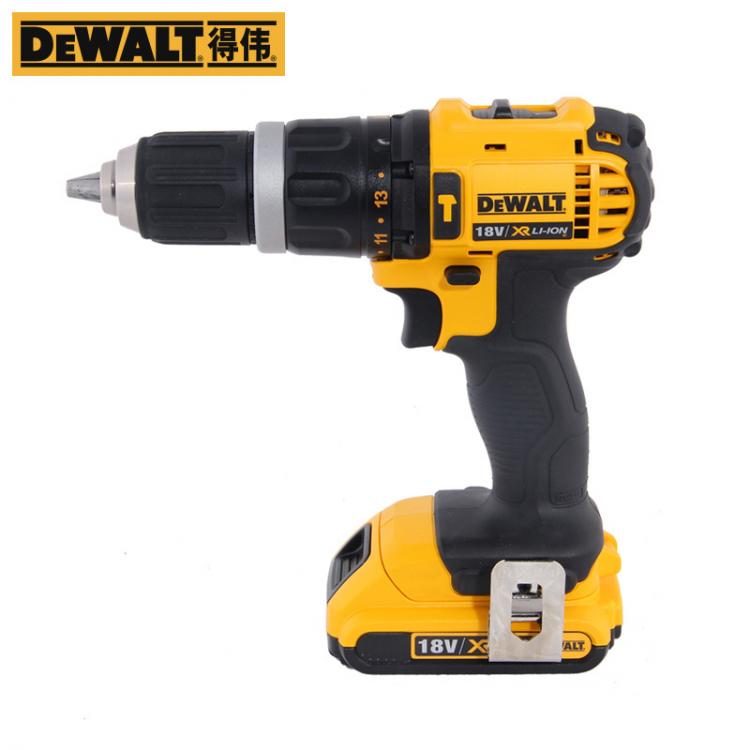 得偉DEWALT 18V鋰電沖擊鉆充電鉆電起子多功能調速手槍鉆DCD785