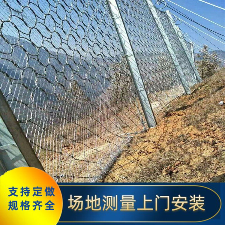 源頭廠家批發環形邊坡防護網 防落實蓋簾式防護網 廠家 四川川豐金屬