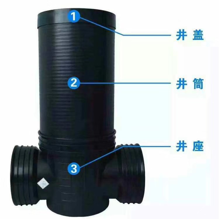 成都塑料檢查井供應 檢查井廠家 偏心收口 豎向管專用井筒專業廠家供應