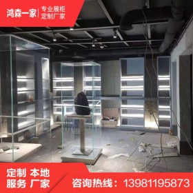 展示柜廠家-成都世紀城博物館展柜廠部加工生產中-展示柜定制廠家價格便宜