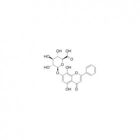 【樂美天】去甲漢黃芩素-7-0-葡萄糖醛酸苷 CAS No：119152-50-0   HPLC≥98%  10mg/支中藥對照品標(biāo)準(zhǔn)品