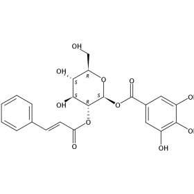 【樂美天】2-O-肉桂?；?1-O-沒食子?；?β-D-葡萄糖苷 791836-69-6  HPLC≥98%  10mg/支  分析標準品/對照品