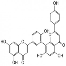 【樂美天】穗花杉雙黃酮/阿曼托黃酮  1617-53-4  HPLC≥98%  20mg/支 標準品/對照品