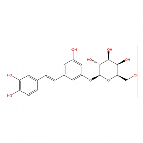 【樂美天】白皮杉醇葡萄糖苷	（Astringin） CAS No：29884-49-9 	HPLC≥98%   20mg/支分析標準品對照品