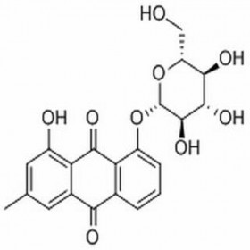 大黃酚-8-O-葡萄糖苷 CAS號13241-28-6  20mg/支   中藥對照品標準品