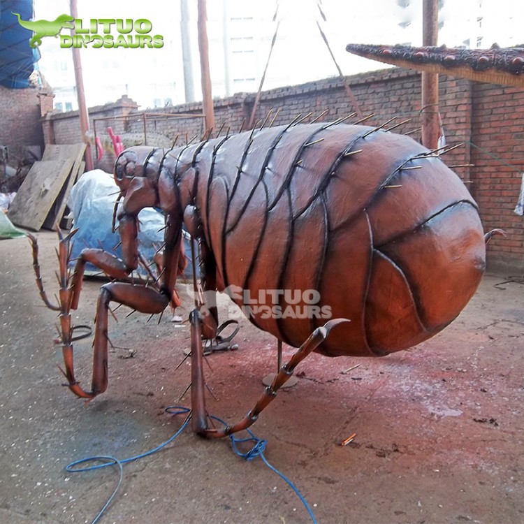 仿真動物模型廠家 仿真跳蚤小區草坪動物模型裝飾擺件