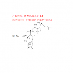 (R型)人參皂苷Rh1英文名稱：Ginsenoside Rh1曼思特現貨