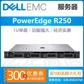 四川戴爾服務器總代理商_成都Dell PowerEdge R250 E-2336六核新款主機銷售中心