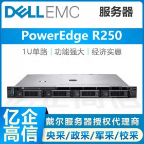 戴爾服務器云南省代_DELL PowerEdge R250 小型文件存儲服務器主機