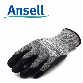 ansell/安思爾  HyFlex 11-801透氣耐用防護通用發泡丁腈涂層機械防護工作手套