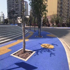 興義市 透水混凝土 海綿城市道路 彩色透水罩面劑 生產廠