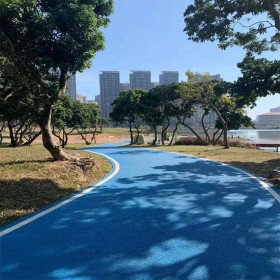 哈密市 透水路面環保 生態透水混凝土 彩色混凝土面漆 施工