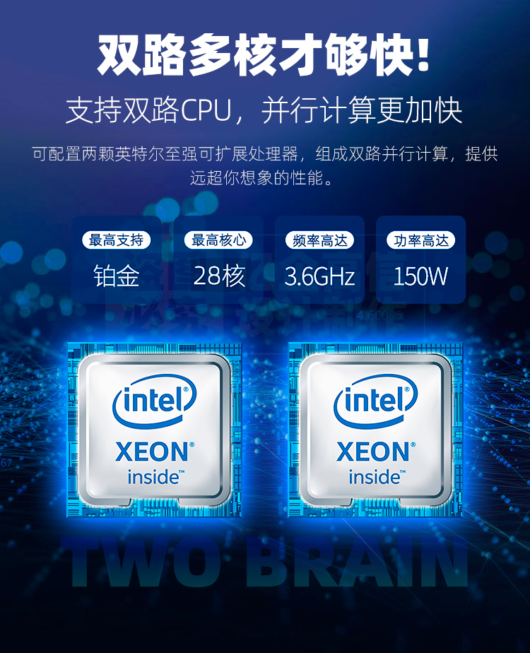 支持雙路CPU