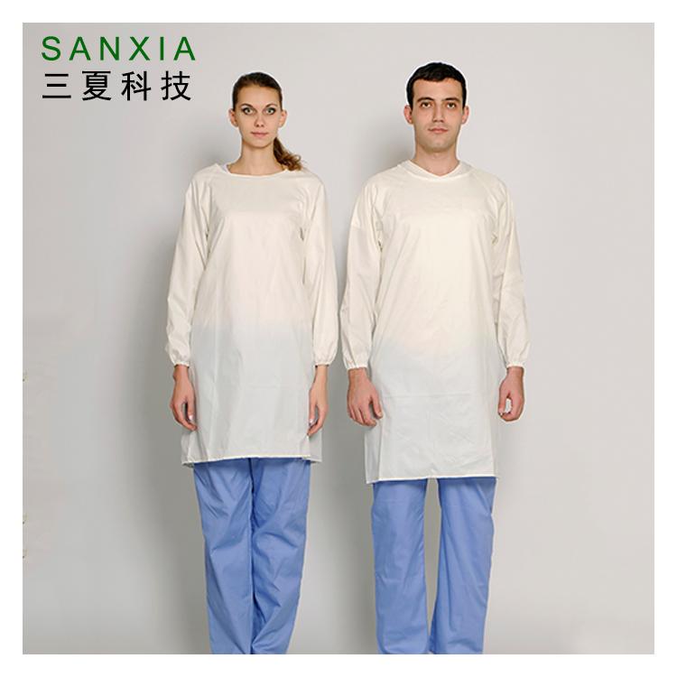 SANXIA/三夏定制長(zhǎng)袖成人防水反穿罩衣圍裙 廚房食品加工車間工作服