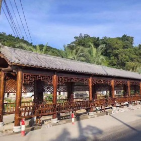 實木廊架 葡萄架 仿古景觀廊架 戶外廊架搭建 公園學校 源頭工廠定制