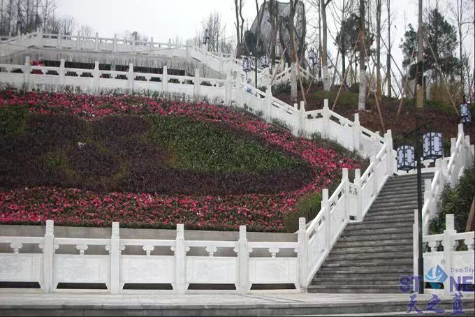 漢白玉大理石大型公園欄板