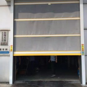 工廠背帶式快速卷簾門PVC軟簾快速堆積門 車間廠房工業抗風堆積門成都快速卷簾門四川高速門廠家