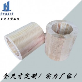 定制樟子松膠合木 膠合集成梁柱 批發(fā)弧線膠合木材料 新弘瑞森