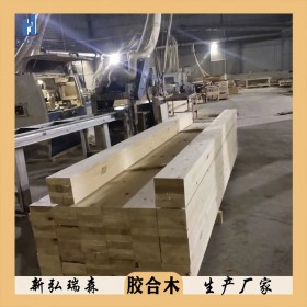 新弘瑞森 廠家定制膠合木 承接大型木結構工程 現貨云杉弧形膠合木