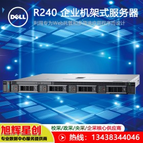 成都總代理報價|戴爾（DELL）R240|1U文件存儲辦公數據庫ERP R240【G5400 2核4線程3.4G】 8G內存〡1塊1T 桌面級硬盤