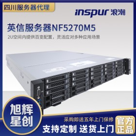 成都浪潮總代理 INSPUR NF5270M5服務器 至強金牌5218*2/ 8*32GB/ 240G SSD+3*8TB SAS /2G緩存陣列卡/ 2*1300W電源K