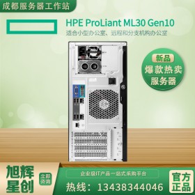 四川惠普服務器總代理 成都惠普服務器廠家銷售 HPE ML30 Gen10服務器