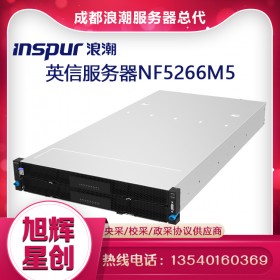 成都浪潮 INSPUR 機架式服務器 NF5266M5 INTEL XEON 4210 128GB 8TB*24SAS+960GB*4SSD 3108_12GB 2GB*1 1300W*2