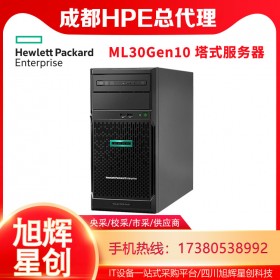 成都惠普服務器全國總經銷商_四川HPE服務器代理商_HPE ML30 Gen10 入門級單路企業級塔式雙機熱備存儲服務器