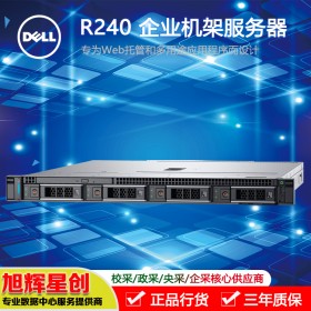 成都戴爾（DELL）1U入門機架式服務器主機R240文件郵件ERP遠程管理存儲