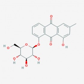 大黃酚-8-O-葡萄糖苷 Chrysophanol-8-O-β-D-glucopyranoside 13241-28-6