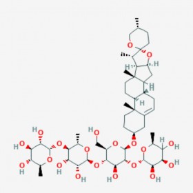 重樓皂苷B Polyphyllin B (ForMosanin C) 76296-72-5 C51H82O20