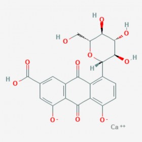 大黃酸-8-O-β-D-葡萄糖苷 Rhein-8-O-β-D-glucopyranoside 34298-86-7 C21H18O11