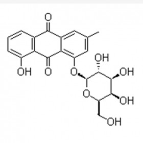 大黃酚-1-O-β-D-葡萄糖苷 Chrysophanol-1-O-β-D-glucoside 4839-60-5 C21H20O9