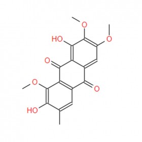 決明素 1,7-Dihydroxy-2,3,8-trimethoxy-6-methylanthracene-9,10-dione；Obtusin 70588-05-5 C18H16O7