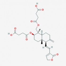 脫水穿心蓮內酯琥珀酸半酯 Dehydroandrographolidesuccinate 786593-06-4 C28H36O10