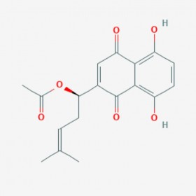 乙酰紫草素 Acetylshikonin 24502-78-1 C18H18O6