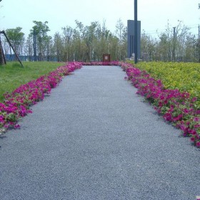 廣場彩色透水混凝土 學校操場地坪 透水混凝土價格