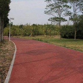 路面彩色混凝土 海綿城市透水混凝土 生態透水混凝土粘接劑 制作廠家