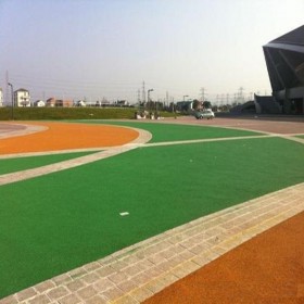 海綿城市透水混凝土 彩色透水混凝土道路 小區彩色混凝土 施工圖