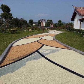 路面透水混泥土 生態透水地坪 彩色透水混凝土 透水路面廠家