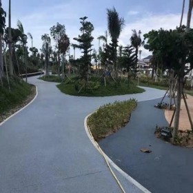 溫州市 露石子彩色混凝土 生態(tài)透水混凝土 海綿透水地坪 操場彩色混凝土 施工單位