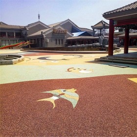 益陽市 彩色混凝土路 操場彩色混凝土 生態透水混凝土 海綿城市透水砼 原材料廠家